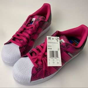 PLATFORM ADIDAS SUPERSTAR SNEAKERS in Magenta US 9